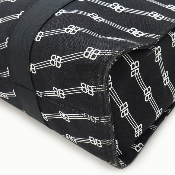 BALENCIAGA Black Monogram Shoulder Bag - Picture 4 of 9